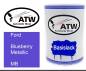 Preview: Ford, Blueberry Metallic, MB: 500ml Lackdose, von ATW Autoteile West.